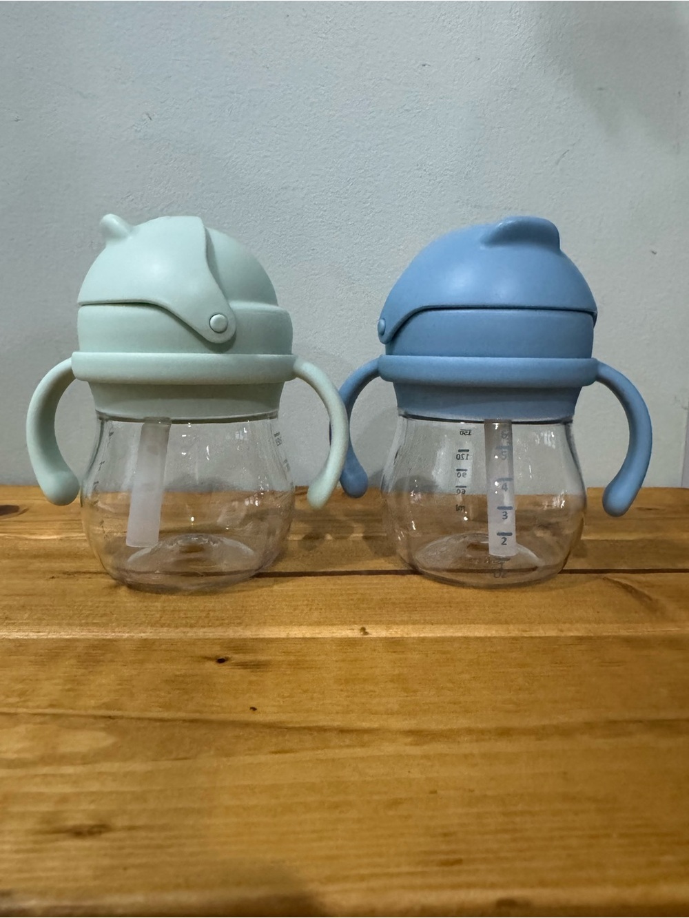 OXO Tot Transitions Straw Cup with Handles 6 oz. - Opal and Dusk - 2 Pack